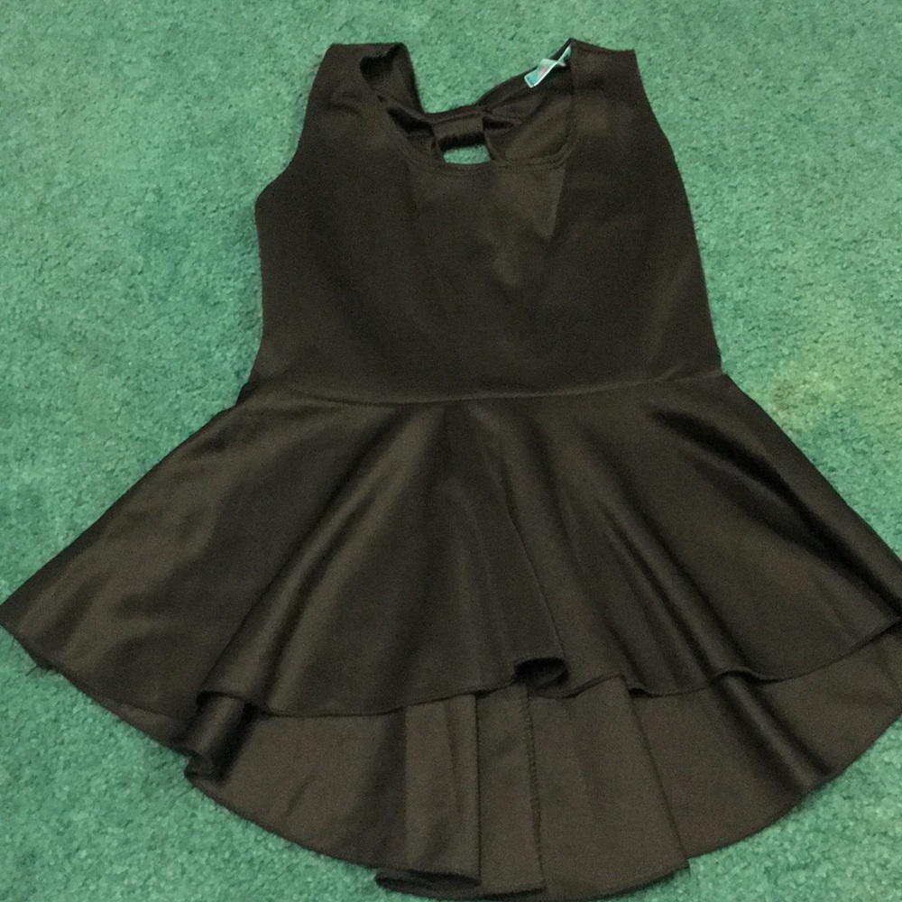 Julies Closet Black Bow Top
